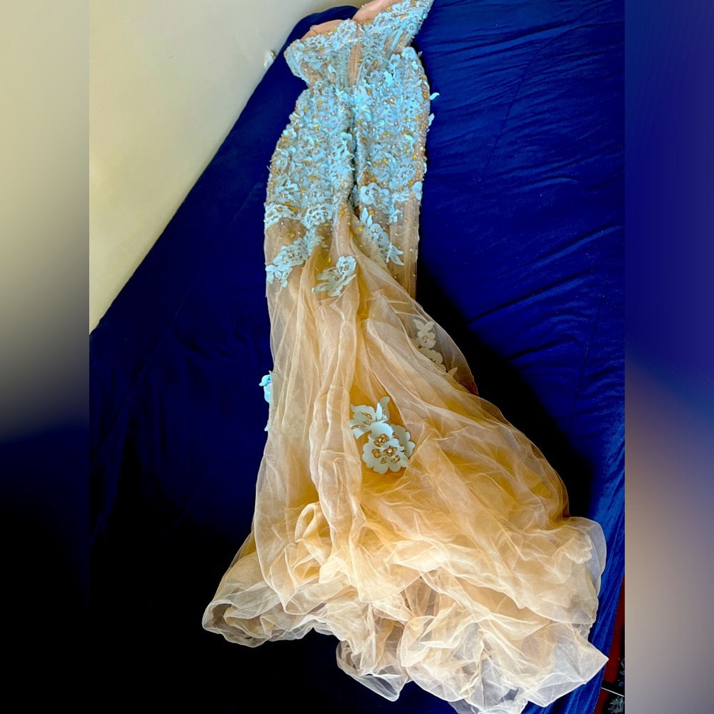RARE RHINESTONE CORSET EVENING GOWN PROM DRESS offers welcome🩷